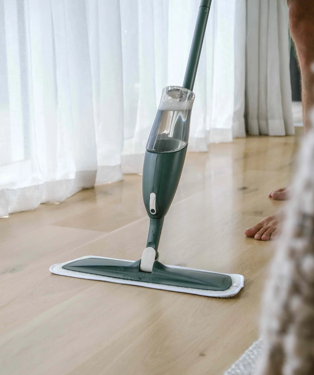Abstract Floor Care in a real home
